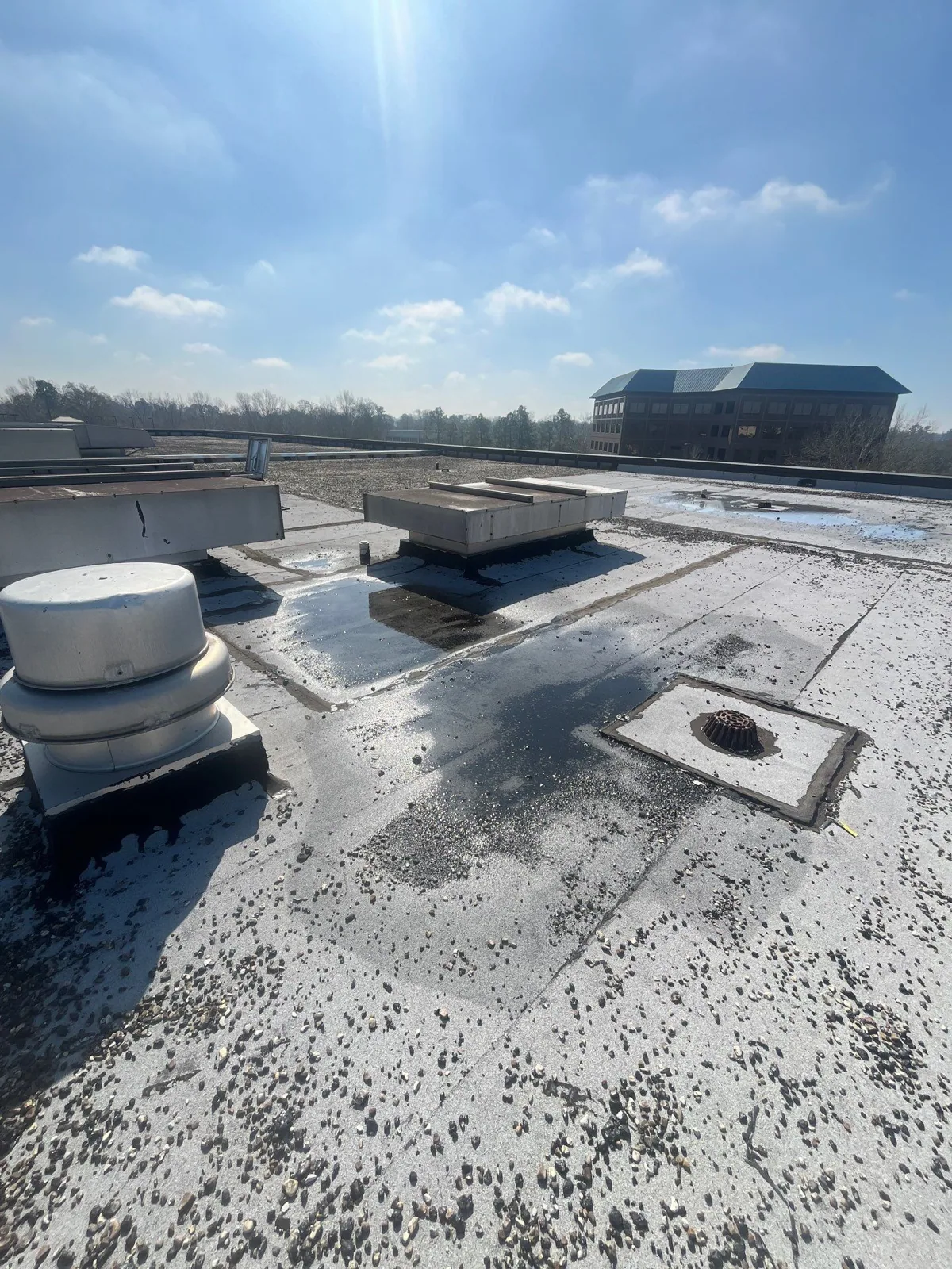 Ponding Water Roof Repair in Georgetown, TX Ponding Water Roof Repair in Georgetown, TX